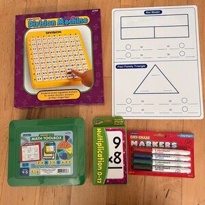 Lakeshore Learning Division Machine, Math Toolbox, Multiplication Flash Cards